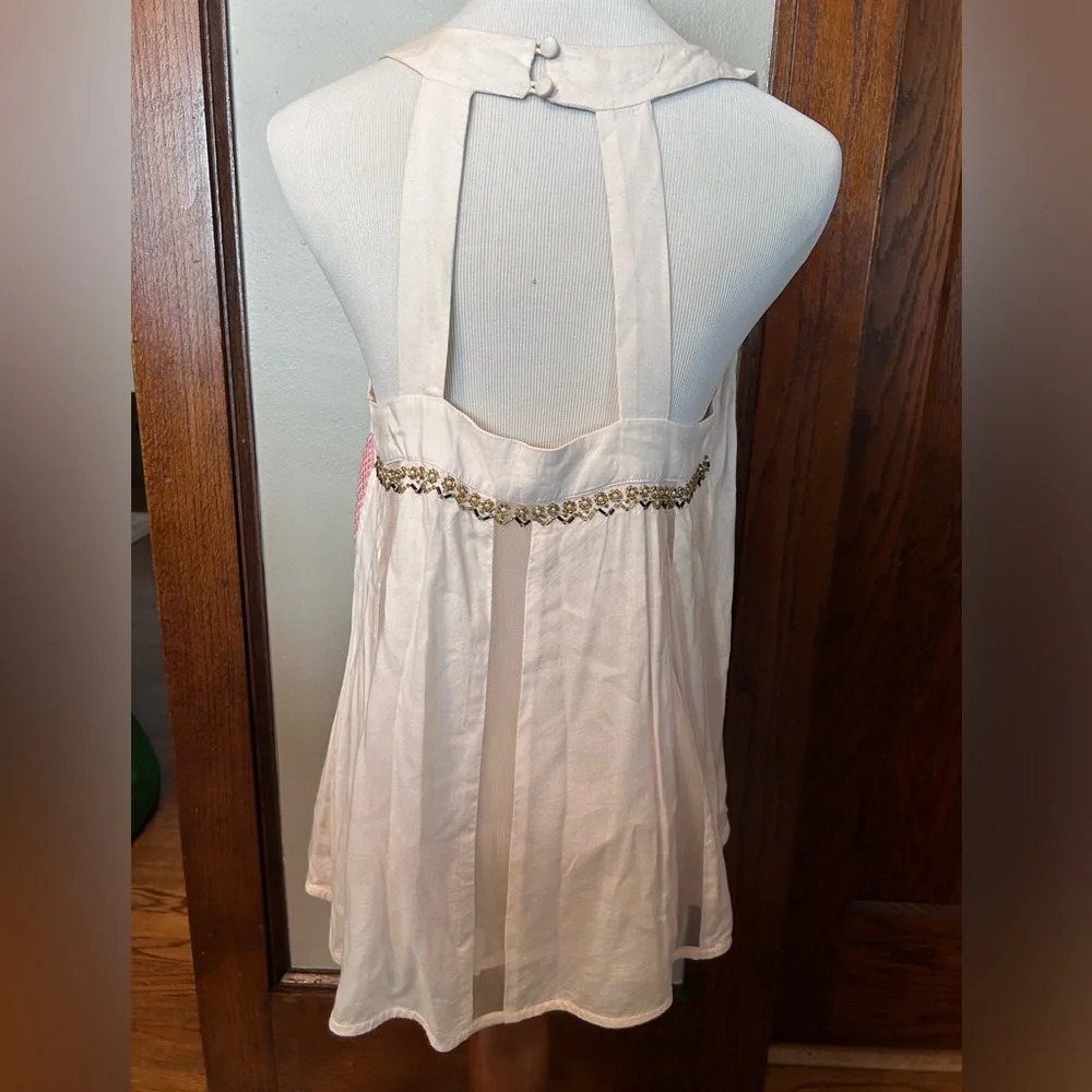 Anthropologie Pia Embellished Tank Too Size 4 - Picture 2 of 3